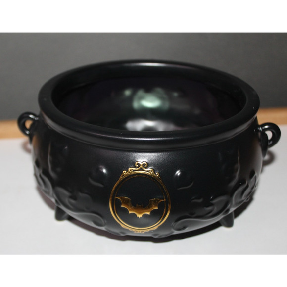 Bath & Body Works Black Footed Round Cauldron Body Care Holder Vanity Halloween - Picture 5 of 15